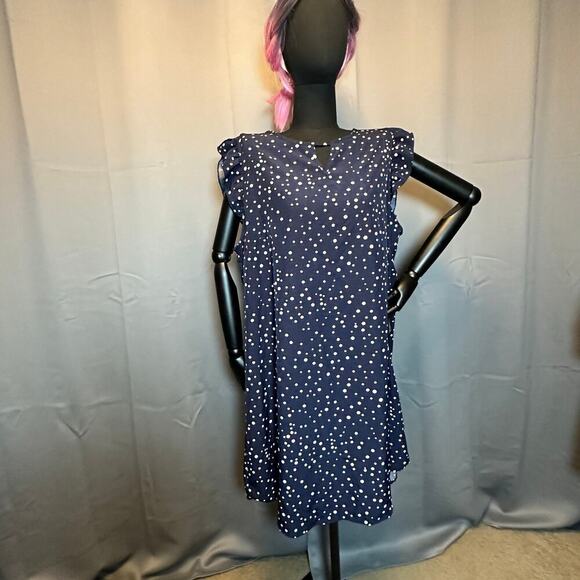 Shein Dresses & Skirts - Blue and White Polka Dot Dress by Shein is a 2XL